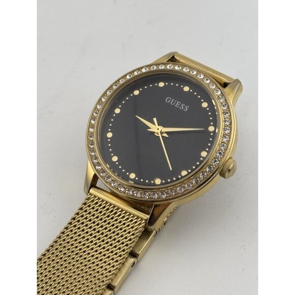 Guess Ladies Chelsea W0647L8 Gold Mesh Bracelet Watch (Pre-Owned) - Picture 1 of 7